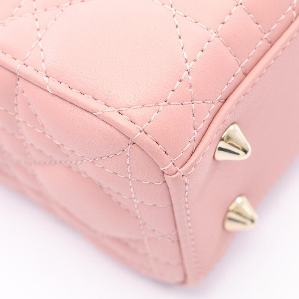 Christian Dior Dior LADY DIOR MY ABCDIOR Cannage 2-Way Handbag, Leather, Wome... - Picture 5 of 8